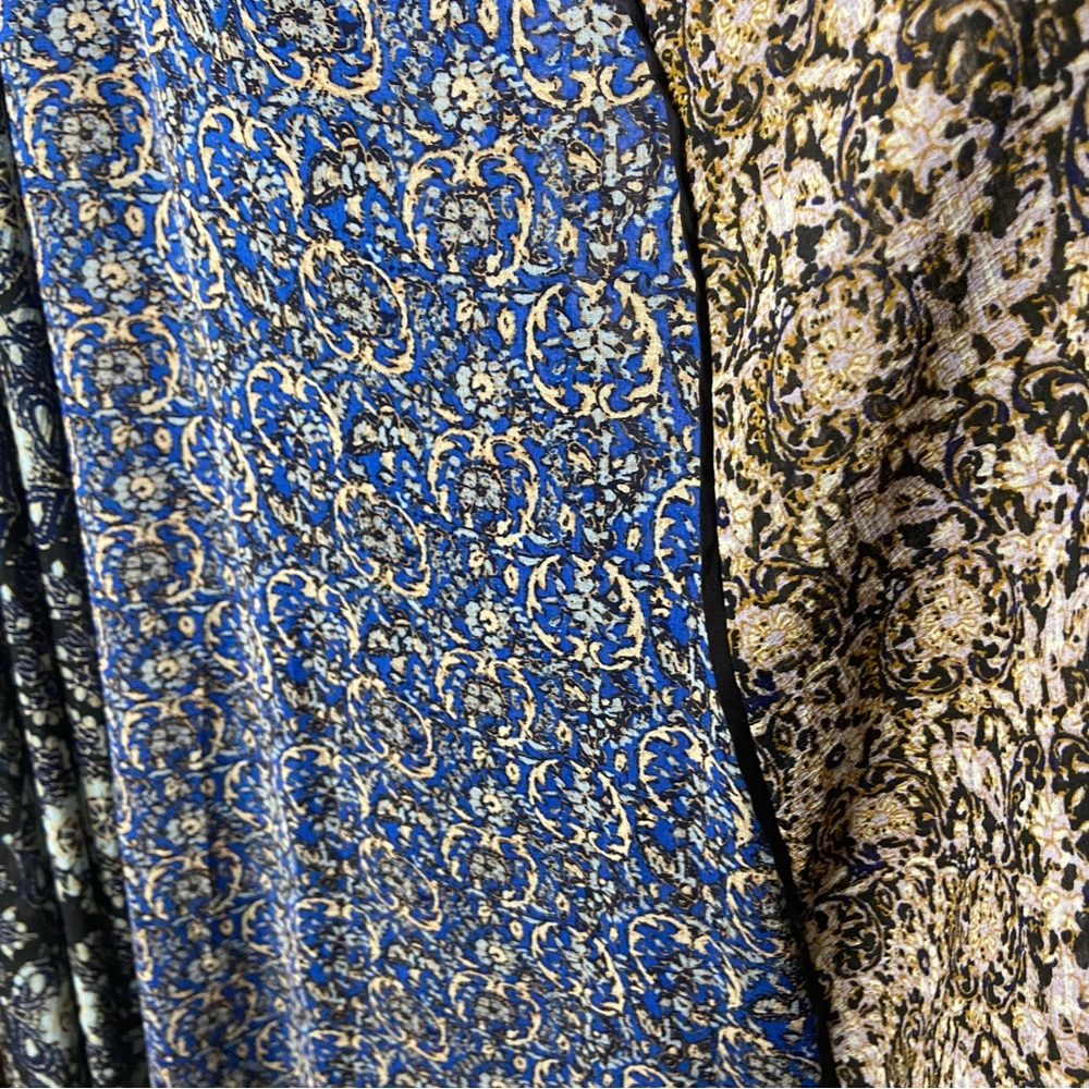 FREE PEOPLE Come Together Maxi Dress Black Blue Medium - Picture 8 of 8